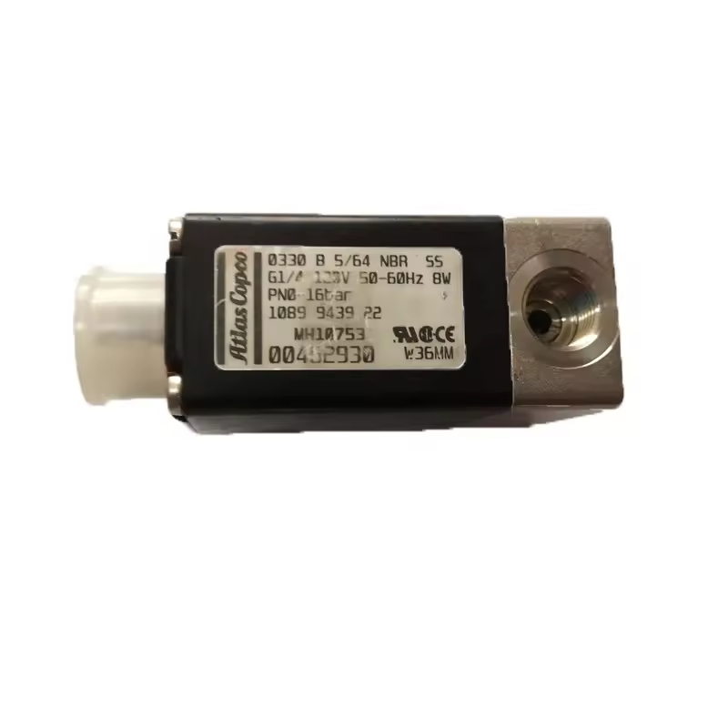 Bagean ganti solenoid minyak bebas saka minyak kanggo atlas copco 1089943922