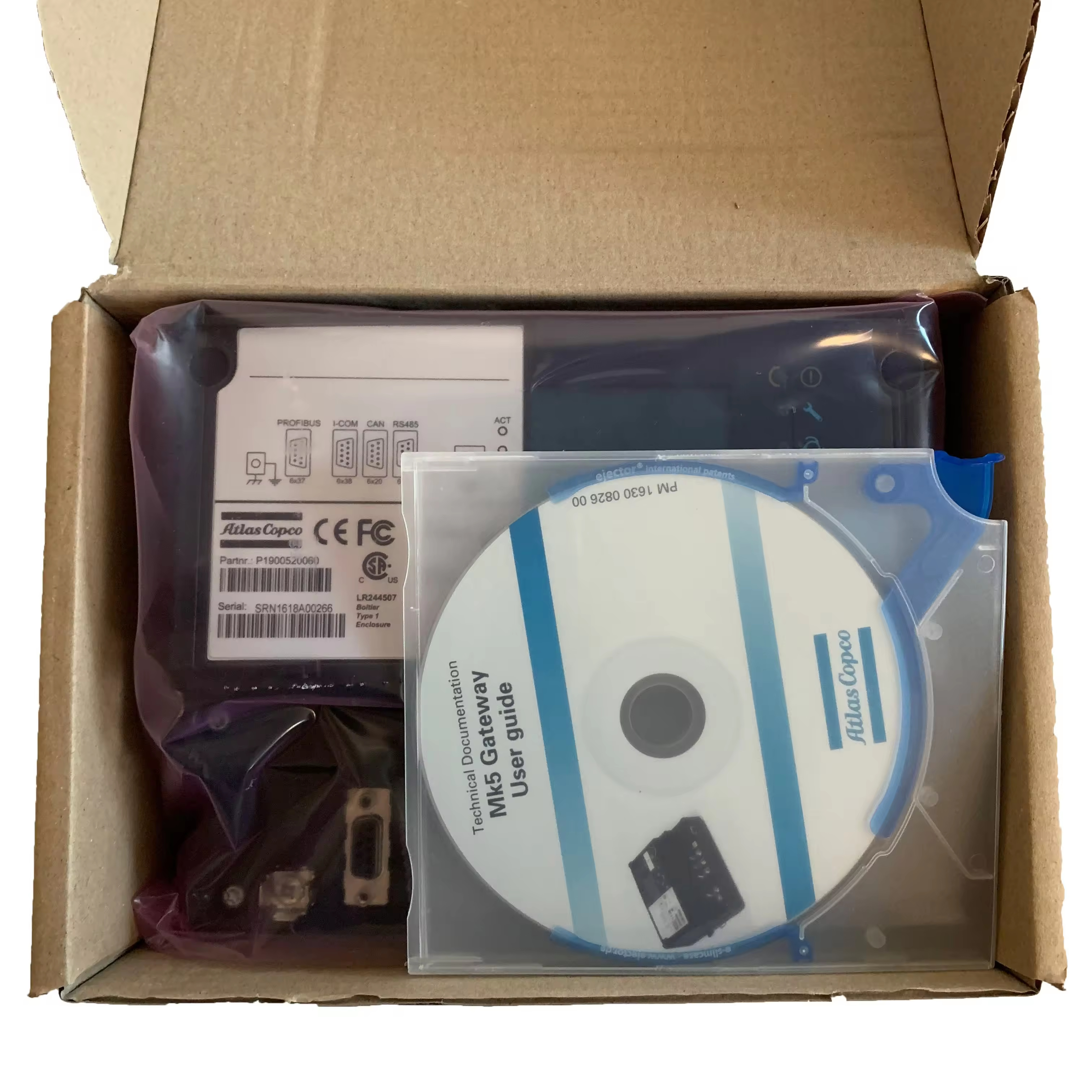 Kompresor udara atlas 190052000060 komunikasi RS485 serial komunikasi komunikasi Gateway Regulator energi MK5