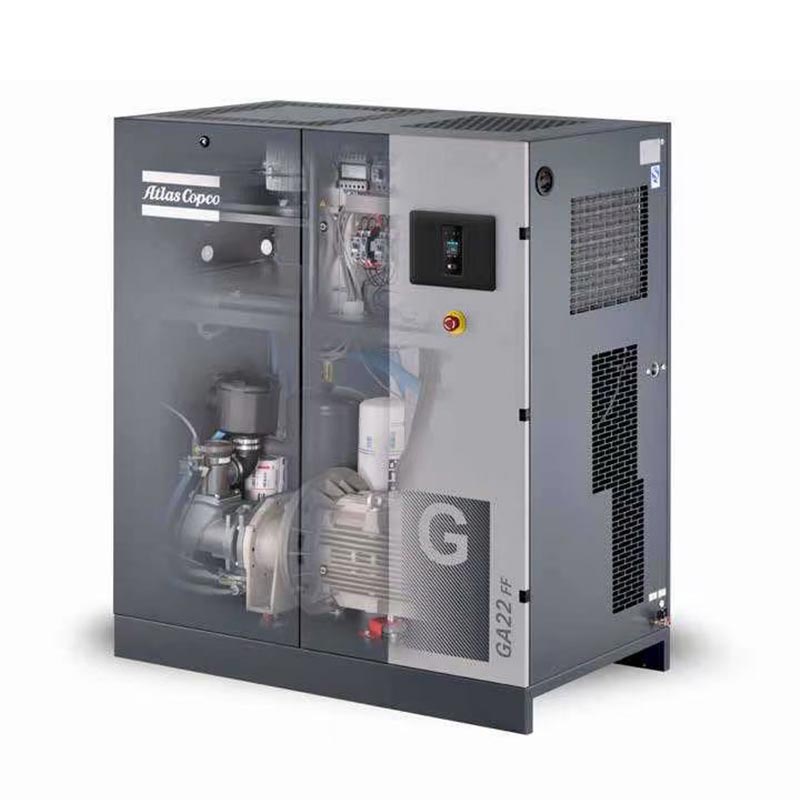 22 KW Atlas Copco Rotary Screw Kompresor Udara