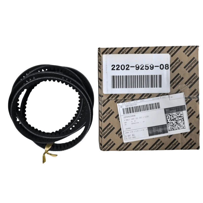 2202925908 Atlas Copco V-Sabuk (Set 2x) XPZ L = 1250 AC kanggo Minyak Princesor Skru Minyak