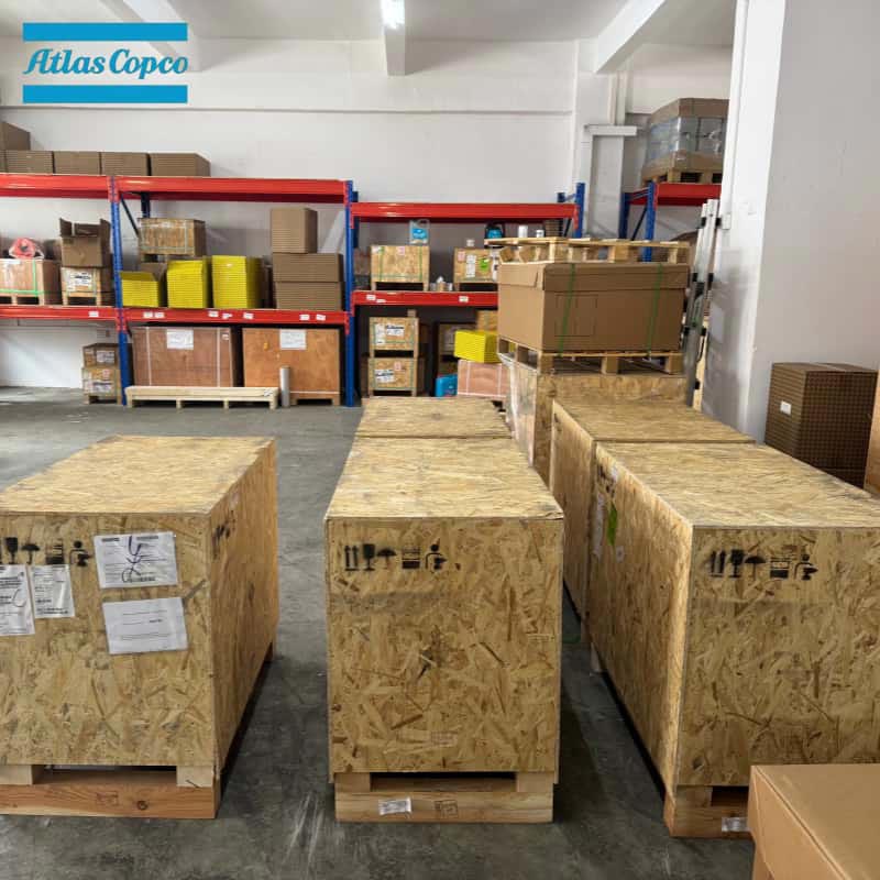 Atlas Copco 1616757591 2902022210 Elemen Sekrup Ujung Udara Asli GA GX Series Compressor Head