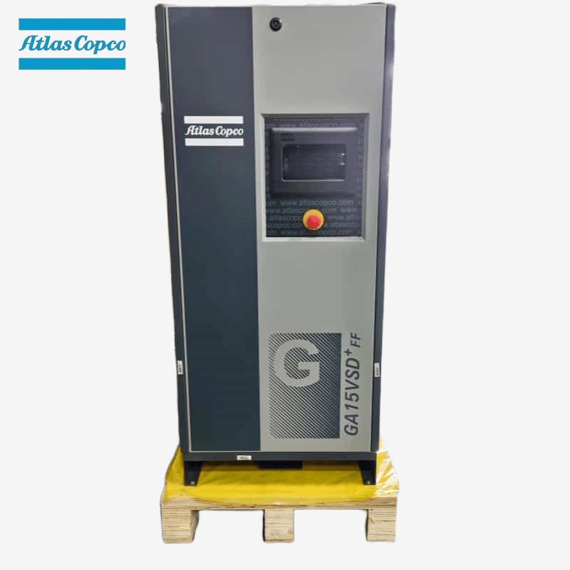 Atlas Copco GA15 VSD Plus FF 15kW 20HP Kecepatan Variabel Kompresor Udara Sekrup Injeksi Minyak Pengering Terpadu