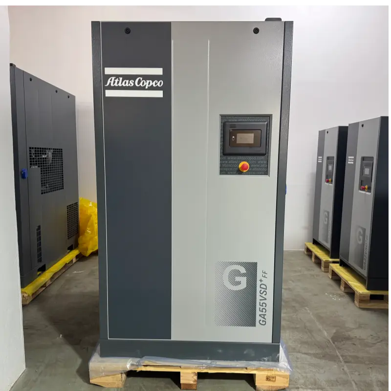 Atlas Copco GA55VSD+FF 55kW 75HP Oil Injected Screw Air Compressor Original kanggo Industri