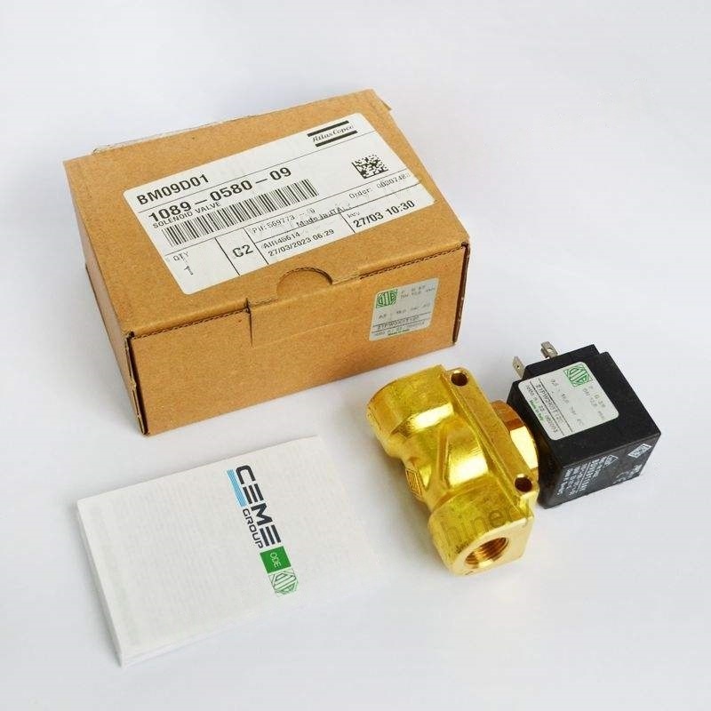 Model atlas copco inverter solenoid katup ga37vsd model logam 1089058009 kanggo kompresor industri