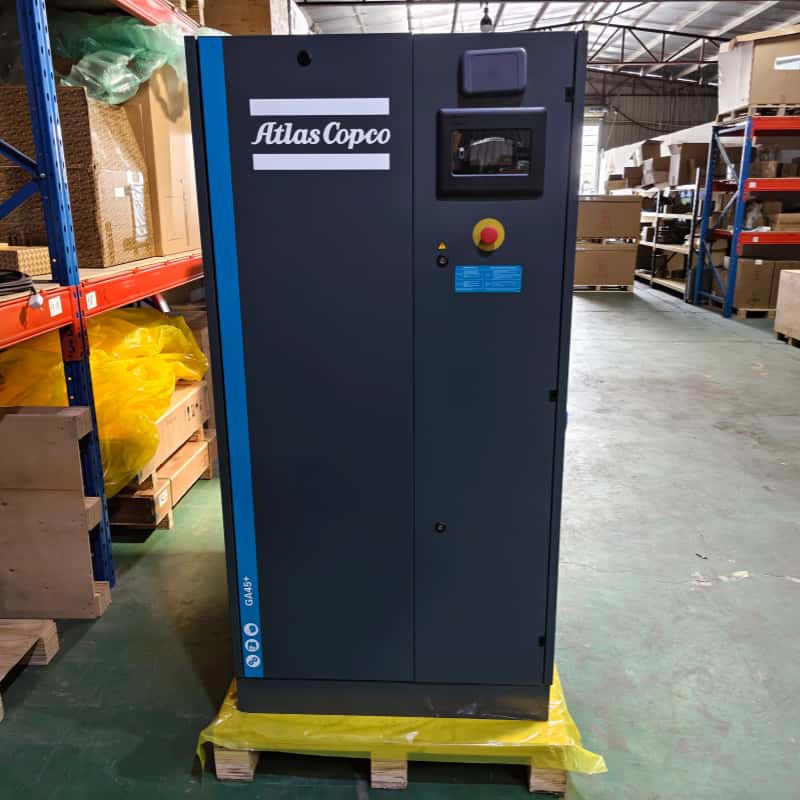 Atlas Copco Stasioner Rotary Screw Kompresor Udara GA45+ Dilumasi Daya AC 380V/400V 45KW