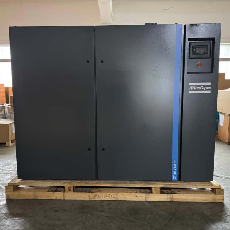 Atlas Copco ZT55 VSD FF | Kompresor Udara Bebas Minyak 55kW kanggo Kelas Industri Pangan Farmasi 0